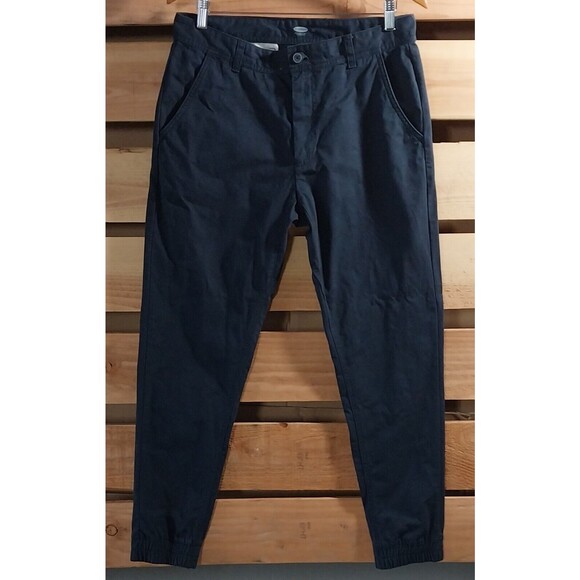 Old Navy Other - Old Navy Mens 32 Khaki Twill Joggers Navy Blue Cotton Casual Hipster Comfy Work